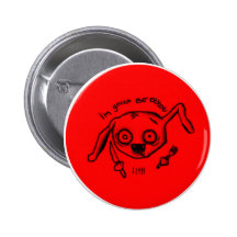 Coma-o preto do Pin no vermelho Boton