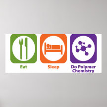 Coma o sono fazem a química do polímero poster