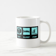 Coma presentes da pesca dos peixes do sono caneca