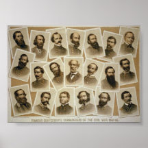 Comandantes confederados poster