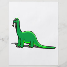 Comer do dinossauro dos desenhos animados modelos de panfleto