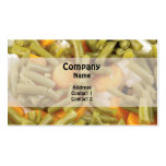 Comida natural. Vegetais Cartão De Visita