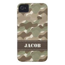 Companheiro do capa de iphone 4 da camuflagem de C Capas De iPhone 4 Case-Mate