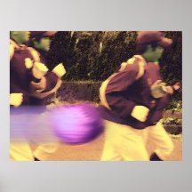 Competindo o speedball roxo. poster