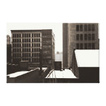 Composição urbana do inverno impressão de canvas esticadas