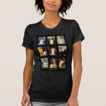 Composto famoso de Bichon Frise da arte T-shirts