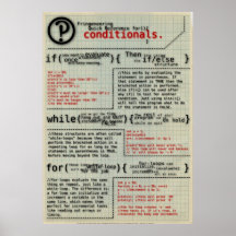 "Conditionals" no poster de programação