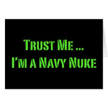 Confie que eu mim é umas armas nucleares do marinh cartao