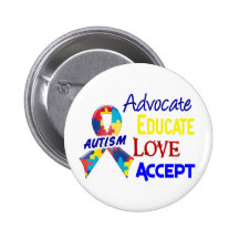 Consciência do autismo botons