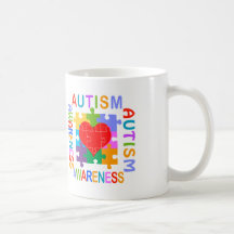 Consciência do autismo caneca