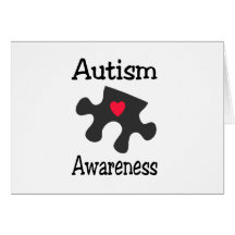 Consciência do autismo cartão