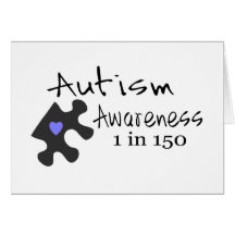 Consciência do autismo cartoes