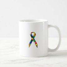 Consciência do autismo da fita caneca