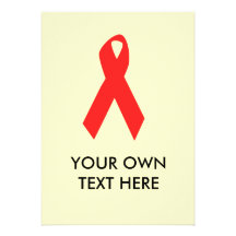 CONSCIÊNCIA DO HIV/CONSCIÊNCIA DO AIDS CONVITES PERSONALIZADO