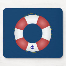 Conservante de vida náutico mouse pads