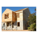 construção home nova cartão de visita