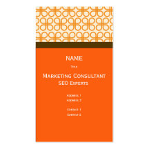 Consultor de marketing retro do cartão de visita