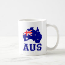 Continente de Austrália Canecas