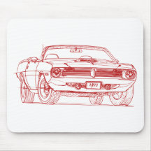 Conv 1970 do Barracuda da dobra Mousepad