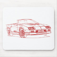 Conv 1990 de Chevy Camaro IROC Mousepad