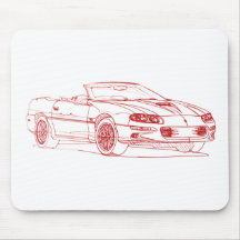 Conv de Chevy Camaro 2001 SS Mousepad