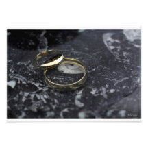 Convite da aliança de casamento do ouro amarelo