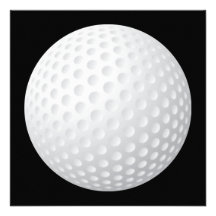 Convite da bola de golfe