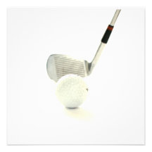 Convite da bola de golfe e do clube
