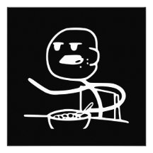 Convite da cara do cereal