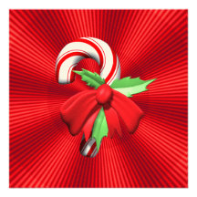 Convite da festa de Natal do bastão de doces