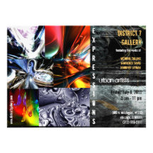 convite da galeria de arte abstracta