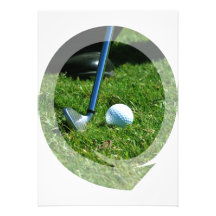 Convite da tacada leve do golfe