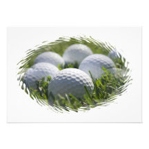 Convite das bolas de golfe