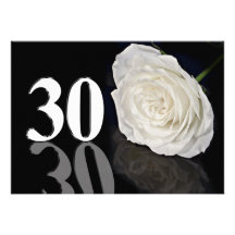 Convite de aniversário 30 anos velho