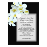 Convite de casamento preto feito sob encomenda das