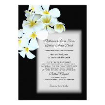 Convite de casamento preto feito sob encomenda das