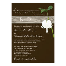 Convite de casamento verde do coração de sangramen