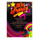 convite de festas bling do disco 80s
