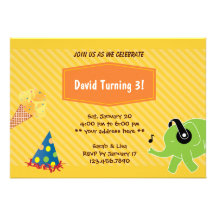 Convite de festas do aniversário de 3 anos do sorv