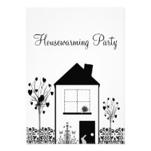 Convite de festas do Housewarming