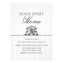 Convite de festas Home doce Home do Housewarming