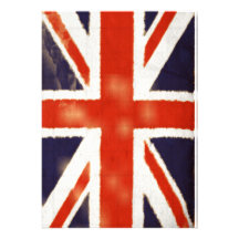 Convite de Union Jack do vintage (vertical)
