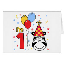 Convite do aniversário da cara da zebra primeiro cartão