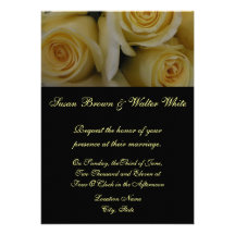 Convite do casamento do rosa amarelo