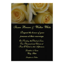 Convite do casamento do rosa amarelo