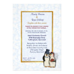 Convite do casamento dos noivos do pinguim