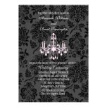 Convite do casamento tema damasco do Victorian (ro