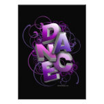 convite do considerando da dança 3D (verão)