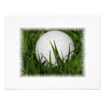 Convite do design da bola de golfe