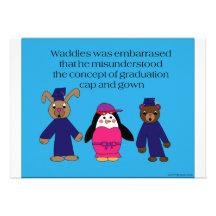 Convite do erro da graduação dos Waddles